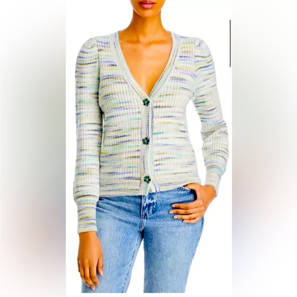 NWT Sundays Springer Cardigan Pastel Striped Size XSmall